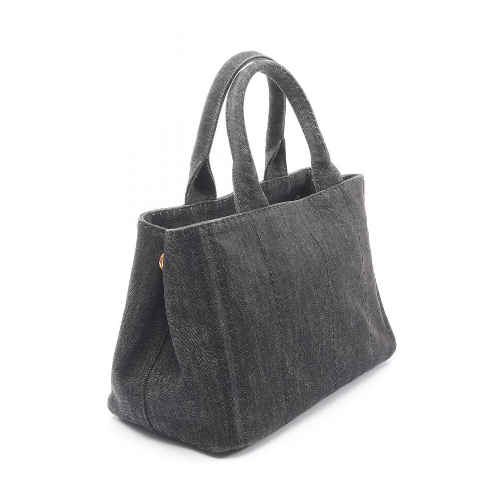 Prada denim CANAPA tote bag black